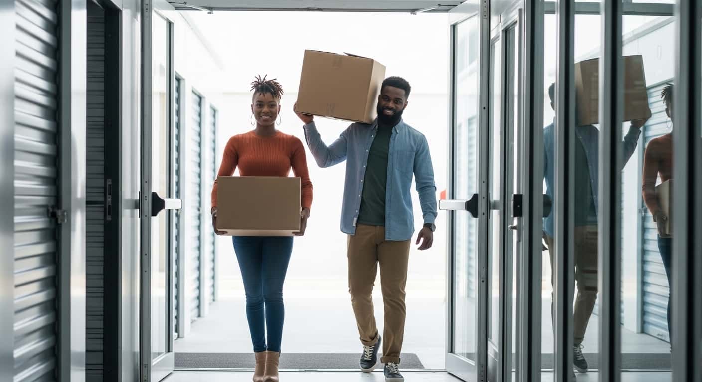Spacedey-style self storage imagery for customers in Nigeria